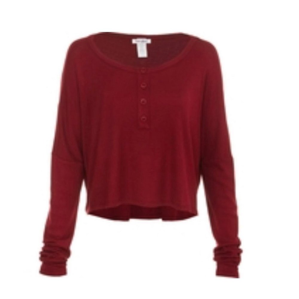 Junior Thermal Button Front Crop Top